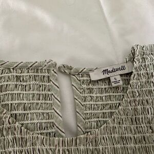 Madewell Sage Smocked Dress